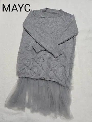새상품급 MAYC 프릴 니트 원피스 완판템