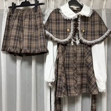 Secret Honey 케이프 부착 긴팔 셋업