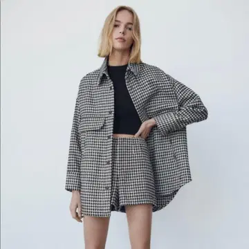 ZARA 셋업 자켓 숏팬츠