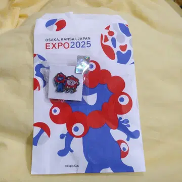 EXPO 2025 핀 배지 레오나르도와 리틀 레오