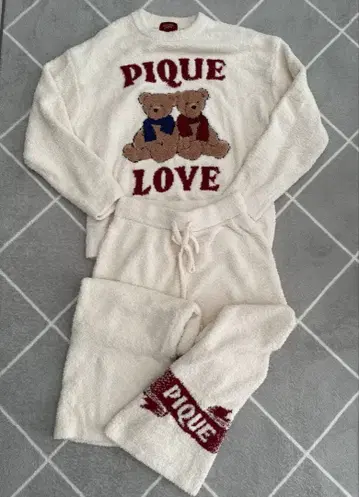 젤라또피케 2023 홀리데이 베어 여성용 상하의 세트 룸웨어