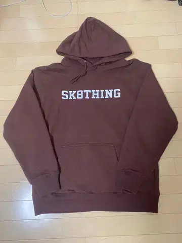 SK8THING 브라운 후드티 change 체인지