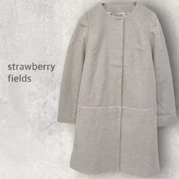[ 스트로베리 필드 ] 노카라 코트 롱 기장 코트 심플 무지