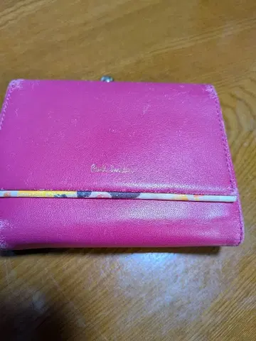 Paul Smith 핑크 3단 폴더형 지갑