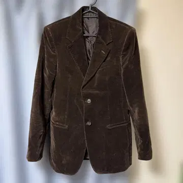 Emporio Armani 브라운 코듀로이 테일러드 자켓