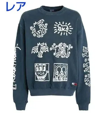 컨디션 최상 TOMMY JEANS KEITH HARING 맨투맨 XL