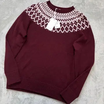 택 포함 Gran Sasso 52 사이즈 노르딕 스웨터 현행 보르도