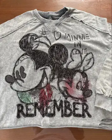 미사용 새상품 미키마우스 미니 마우스 트레이닝복