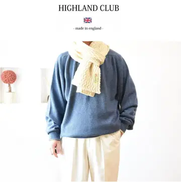 'MADE IN ENGLAND' HIGHLANDCLUB 니트 머플러