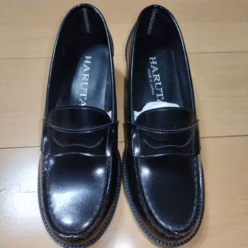 HARUTA 블랙 로퍼 24.5cm