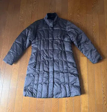 다크 그레이 롱 다운 자켓