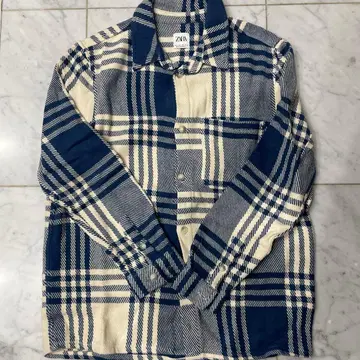 ZARA 체크 무늬 도톰한 플란넬 셔츠