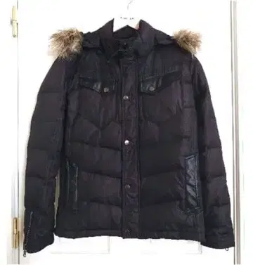 다운 자켓 블랙 M