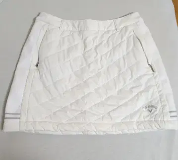 캘러웨이 화이트 퀼팅 스커트