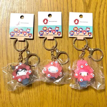 산리오 미야쿠미야쿠  입체 마스코트 클리어 마이멜로디 시나몬 쿠로미