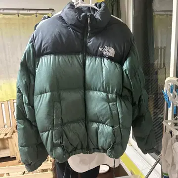 THE NORTH FACE 다운 자켓 그린/블랙
