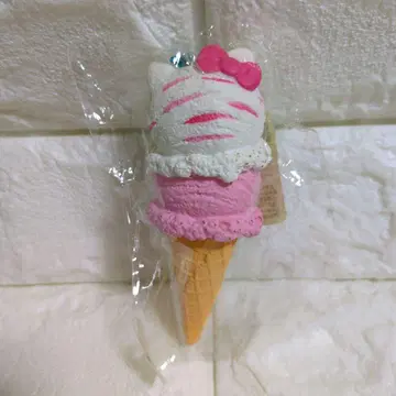 초레어 헤이세이 레트로 키티 모찌모찌 아이스 키링 팬시