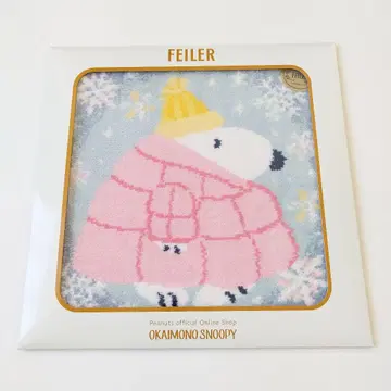 페일러 스누피 손수건 눈 트윙클 스노우 미사용 새상품 FEILER