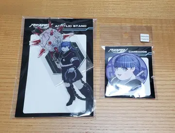 핸드레드라인 아크릴 스탠드 캔뱃지 모시로 모코 핸드라 최종방위학원