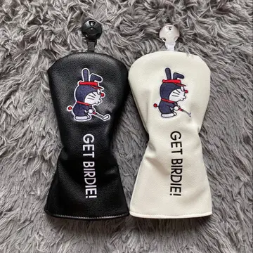 새상품 도라에몽 골프클럽헤드커버 페어웨이 우드*2 화이트+블랙