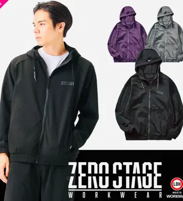 워크맨 ZERO STAGE 트리코 후드티 다크 그레이 L