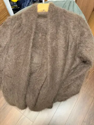 NOBLE 모헤어 혼방 브라운 가디건