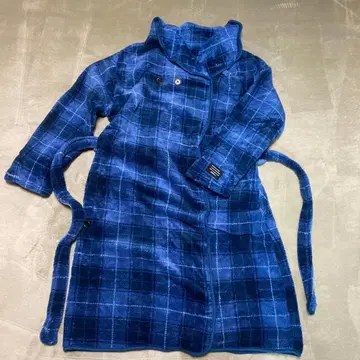 GROONY 포근한 착용 담요 파랑 체크 무늬