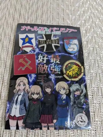 최강 라이벌 걸즈 & 판처 핀즈 학교 휘장 5종 세트