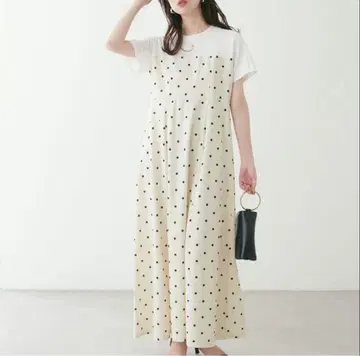 natural couture 레이어드 스타일 컷 조젯 원피스