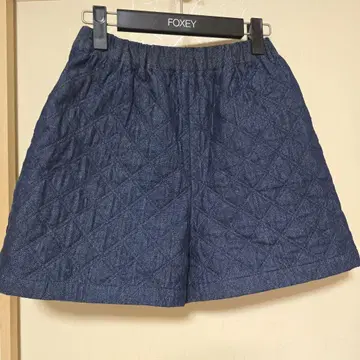 로지몬스터 퀼팅 숏팬츠 데님