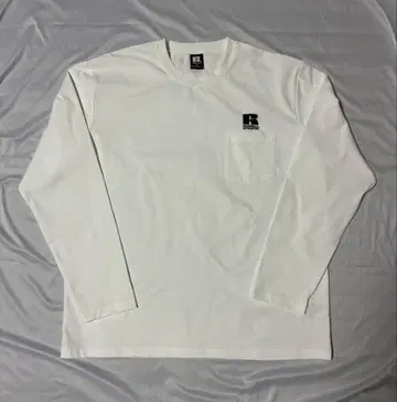 Russell Athletic XL 화이트 롱 슬리브 T셔츠
