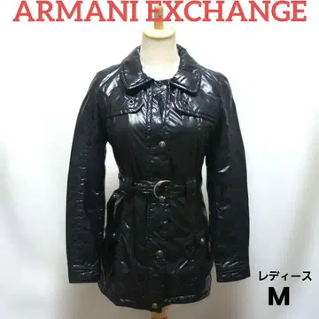 2-825. 아르마니 익스체인지 패딩 자켓 블랙 여성용 M