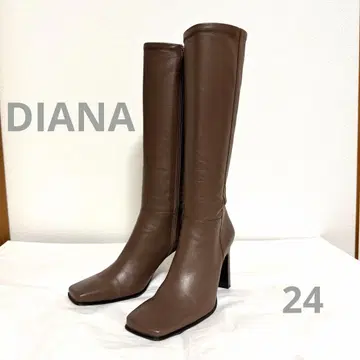 DIANA 롱 부츠 브라운 24cm