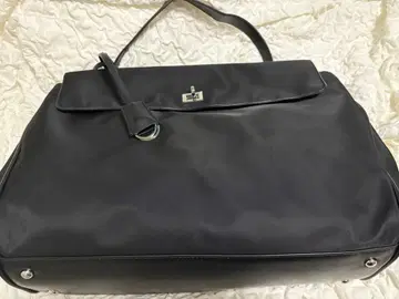 코끼리 고양이 숄더 나일론 백 블랙 L 사이즈 미사용 새상품