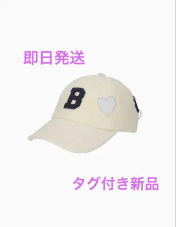 택 포함 새상품 bibiy. B. CLUB CAP 캡 아이보리 화이트