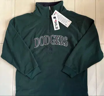 새상품 L 사이즈 MLB 다저스 하프 지퍼 트레이닝복 그린