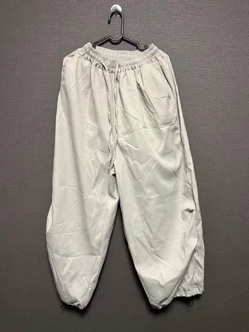 Shootime 라이트 그레이 와이드 팬츠