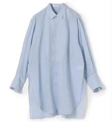 [ 새상품 ] 맥피 폴리에스테르 울 보일 튜닉 셔츠 블루