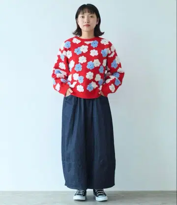 뷔르데사봉 7oz denim 코쿤 스커트