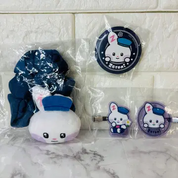 zeroni 에니마이 복권 유니니 스크런치 캔뱃지 헤어 클립