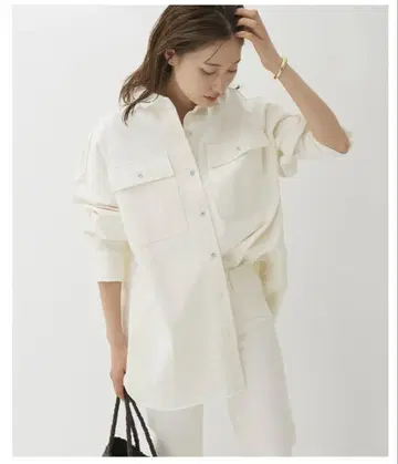 Healthy denim 헬시 데님 WHITE DENIM BIG 셔츠