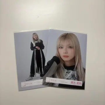 사쿠라자카46 후지토시 카린 Addiction 블랙 의상 브로마이드