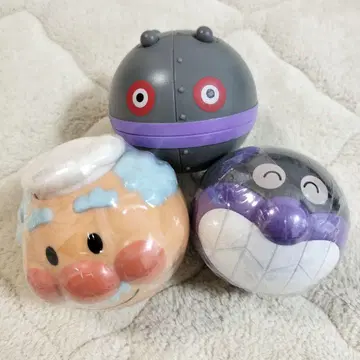 커다란 호빵맨 마스코트 피규어 가챠가챠 3체 세트