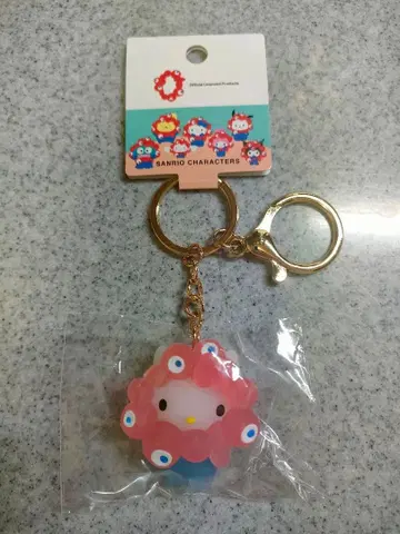 간사이 만박 헬로키티 미야쿠미야쿠 클리어 키링 미사용