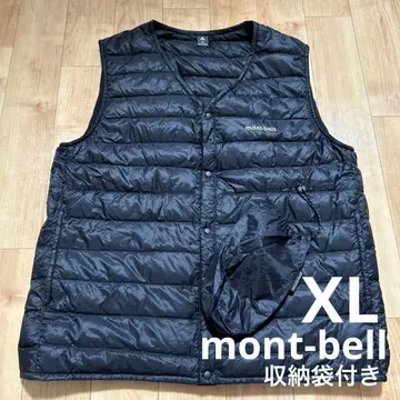 몽벨 mont-bell 스페리오 다운 V넥 베스트 XL 블랙