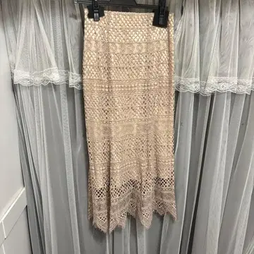 SNIDEL 레이스롱 스커트