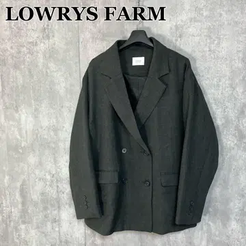 LOWRYS FARM 멜란지 트위드 자켓