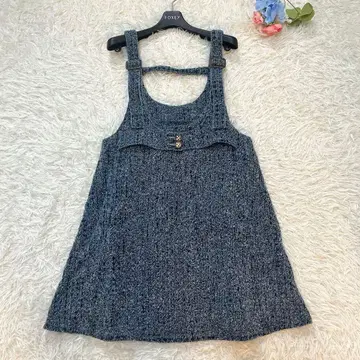 새상품급 KUOSE 트위드 오버롤 스커트 원피스