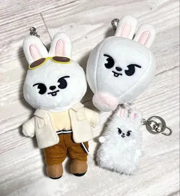 SKZOO 리비트 백참 손가락 인형 키링 3개