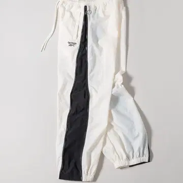 Reebok/Perushu 별주 배색 절개 나일론 반지 지퍼 팬츠